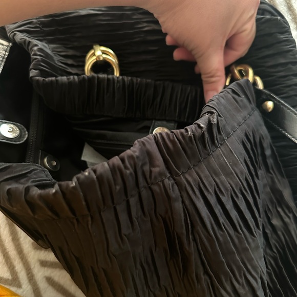 Coach Ashley Gathered Satin Carryall Tote / Satchel